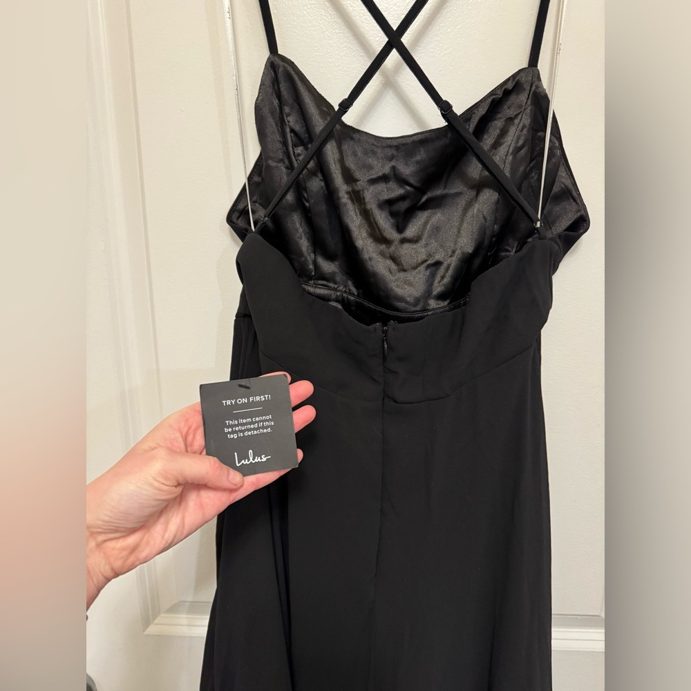 NEW Lulus Elegant Black Maxi Dress - Formal Event, Wedding Guest - over 50% off! - Picture 5 of 10